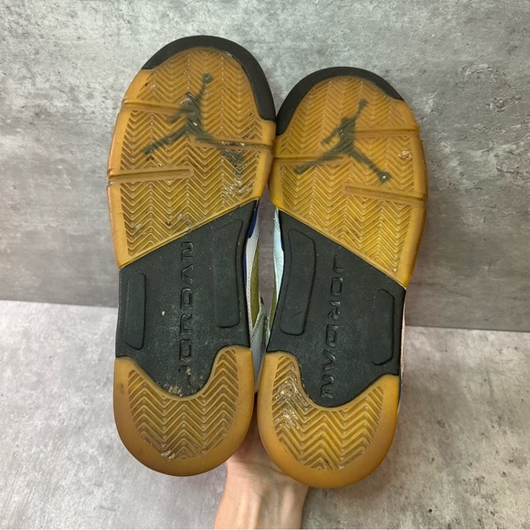 Nike Air Jordan 5 Retro Sneakers 440888-189 Womens sz 7.5 - white/blue - Picture 5 of 6